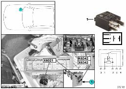 Реле клапана управления кол-вом K6342 diagram for BMW X6 E71 50iX