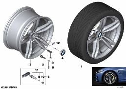 BMW LA WHEEL M DOUBLE SPOKE 437M - 19