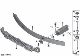 CARRIER, FRONT diagram for BMW X4 F26 28iX