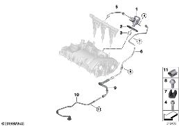 HIGH-PRESSURE PUMP/TUBING diagram for BMW i8 I15 i8