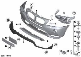 Bekleding voor diagram for BMW X3 F25 28iX