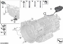 Κιβώτ.ταχυτήτ.βάση στερέωσ./πρόσθ.εξαρτ. diagram for BMW 3 Series F80 M3 M3