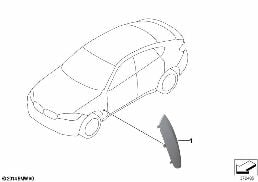 Dış Kaplamalar / Izgara diagram for BMW X6 F16 28iX