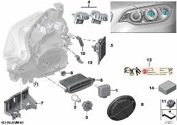 SINGLE PARTS, XENON HEADLIGHT
