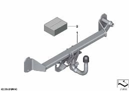 RETROFIT KIT TRAILER COUPLING DETACHABLE diagram for BMW 2 Series F45 Active Tourer LCI 218dX