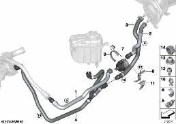 COOLANT HOSES / ELEC. COOLANT PUMP