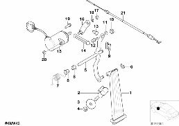 アクセル/ポテンショメーター(PWG diagram for BMW 3 Series E36 M3