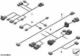 VARIOUS ADDITIONAL CABLE HARNESSES diagram for BMW X3 F25 28iX