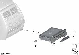 REAR SEAT ENTERTAINMENT DVD PLAYER diagram for BMW X5 F15 25d