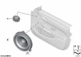 SINGLE PARTS F FRONT DOOR HIFI SYSTEM