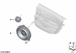 SINGLE PARTS F REAR DOOR TOP-HIFI SYST.