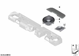 SINGLE PARTS F REAR HELF LOUDSPEAKER