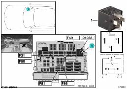 RELAY TERMINAL 30G I01068 diagram for BMW 3 Series E90 318d