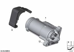 STARTER diagram for BMW 2 Series F46 Gran Tourer 220i