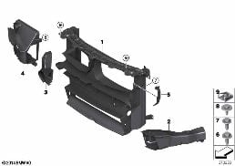 AIR DUCTS diagram for BMW X5 M F85 X5 M