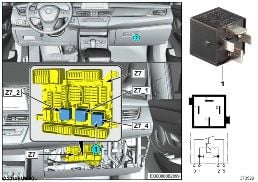 Relais Klemme 30B Z7_4 diagram for BMW 2 Series F45 Active Tourer 218d