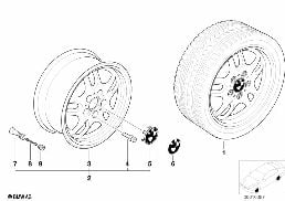 DOUBLE-SPOKE STYLING (STYL.30) diagram for BMW 3 Series E36 325is
