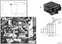 RELAY FOR GLOW PLUG K2283 diagram for BMW 5 Series E39 530d