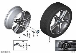 BMW LA WHEEL DOUBLE SPOKE 361 - 18''