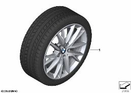 WINTER WHEEL WITH TIRE Y-SPOKE 489 - 17