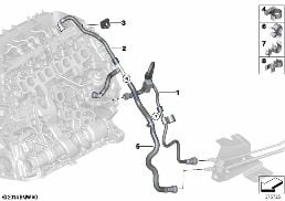 FUEL PIPES / MOUNTING PARTS diagram for BMW 2 Series F22 LCI 220d