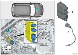 Zintegrowany moduł zasilania Z11 diagram for BMW MINI F56 LCI JCW