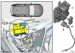 INTEGRATED SUPPLY MODULE Z11 diagram for BMW X6 F16 35i