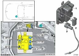 INTEGRATED SUPPLY MODULE Z11 diagram for BMW 1 Series F21 M135i