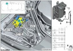 INTEGRATED SUPPLY MODULE Z11 diagram for BMW 5 Series F10 LCI 550iX