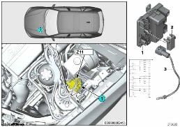 INTEGRATED SUPPLY MODULE Z11 diagram for BMW X3 F25 28iX