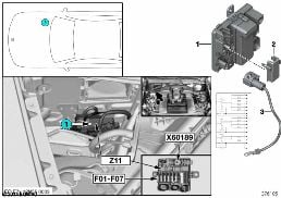 Zintegrowany moduł zasilania Z11 diagram for BMW X6 E71 35iX