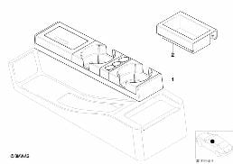 MULTIFUNCTIONAL ODDMENTS TRAY diagram for BMW 3 Series E36 M3