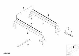 RACK SUPPORT diagram for BMW 8 Series E31 850Ci