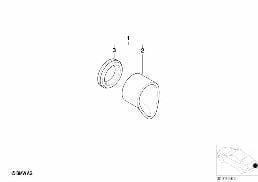 ตัวช่วยเปิดฝากระโปรงหน้า diagram for BMW Z3 E36 2.8