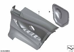 LATERAL TRIM PANEL REAR diagram for BMW 4 Series F32 428i