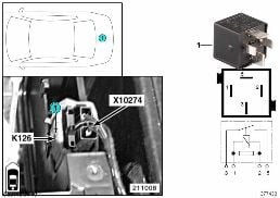 รีเลย์คอมเพรสฯ,รบ.กันสะเทือนถุงลมK126 diagram for BMW X5 E53 4.6is