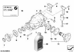 DIFFERENTIAL-DRIVE/OUTPUT diagram for BMW 3 Series E46 325i