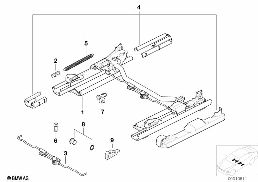 FRONT SEAT RAIL MECHANICAL/SINGLE PARTS
