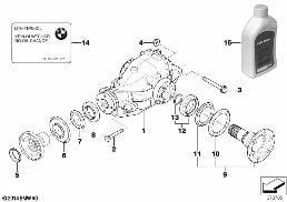 DIFFERENTIAL-DRIVE/OUTPUT diagram for BMW 3 Series E46 318i