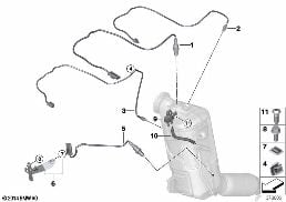 Sensores filt. part.diesel/pzas.montaje diagram for BMW X1 F48 25dX