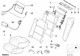 SEAT REAR EL.ADJUSTABLE