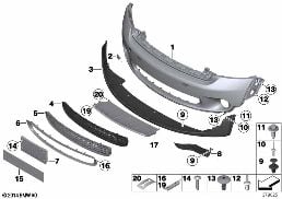 TRIM COVER, FRONT