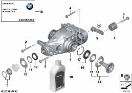 디퍼렌셜/아웃풋 diagram for BMW 3 Series E90 LCI 335d
