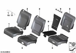 SEAT REAR, UPHOLS & COVER, COMFORT SEAT