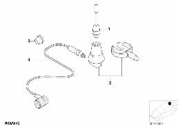 SINGLE PARTS F TELEPHONE ROOF ANTENNA diagram for BMW 3 Series E36 316i