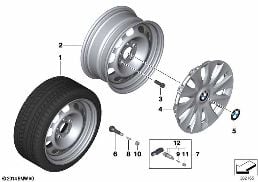 DISK WHEEL IN STEEL STYL.12 - 16''
