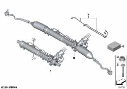 POWER STEERING diagram for BMW 3 Series E36 M3