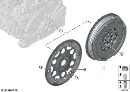 FLYWHEEL diagram for BMW X1 F48 LCI 18dX