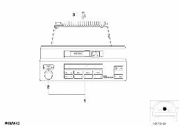 Radio BMW Reverse RDS diagram for BMW 5 Series E39 525td