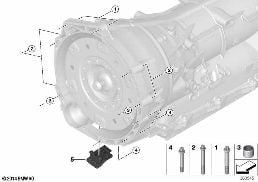 GEARBOX MOUNTING PARTS diagram for BMW 5 Series F10 LCI 518d
